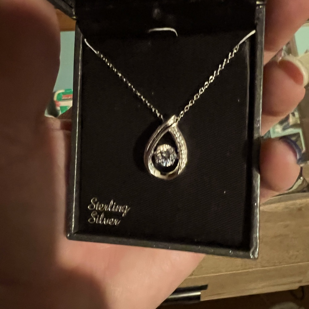 Diamond Teardrop Pendant